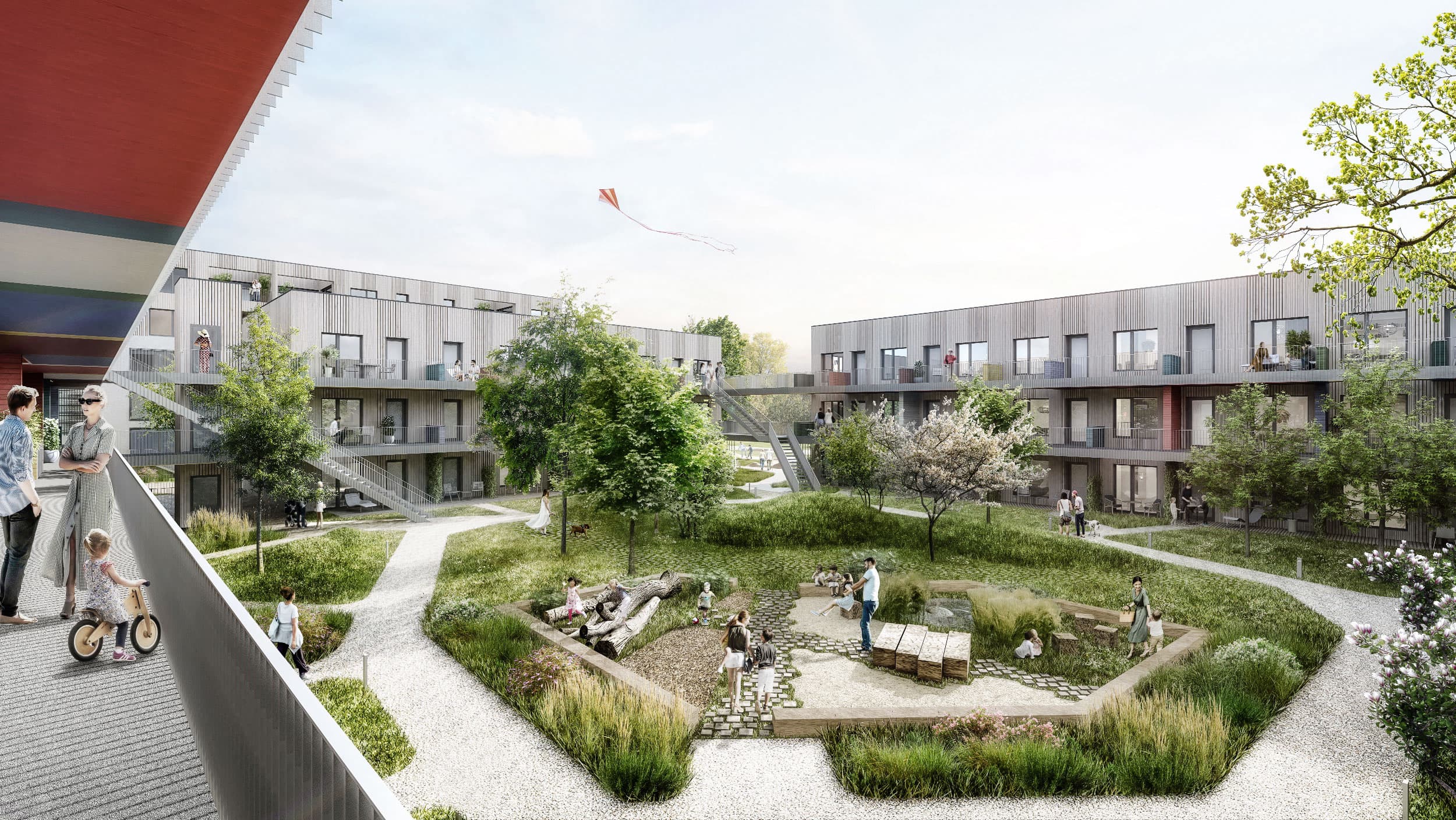 Visualisierungen für das Wohnquartier Franklin Village Mannheim