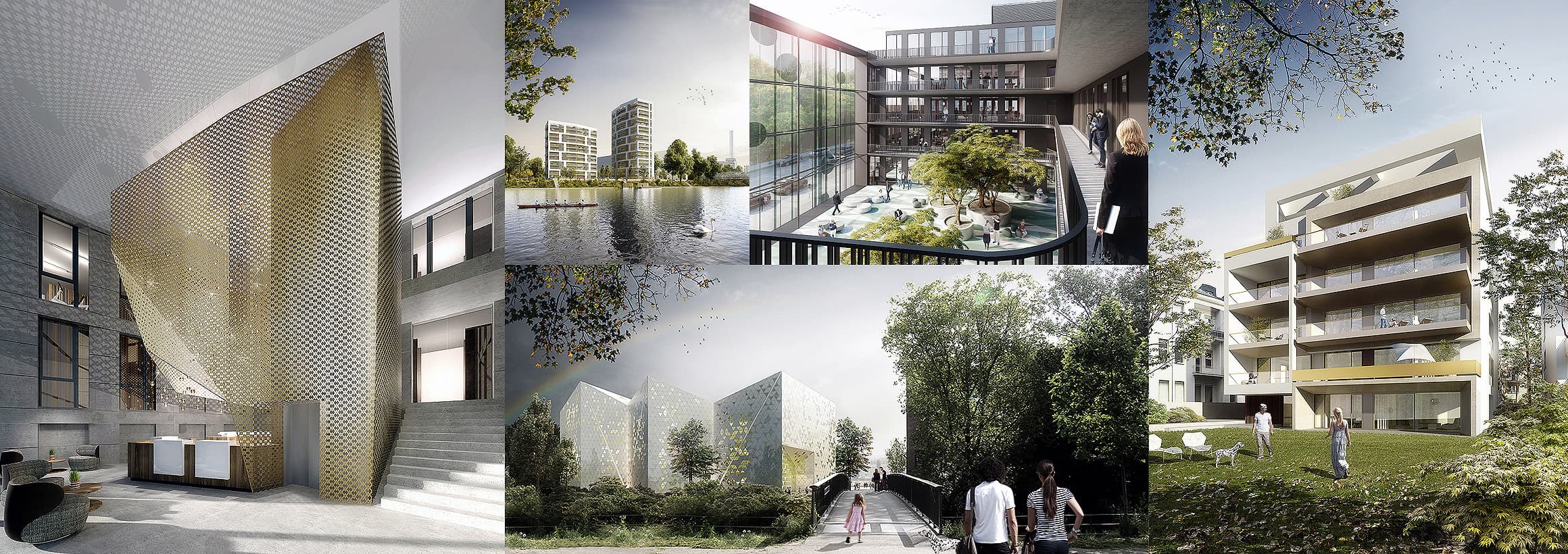 Bildcollage Visualisierungen silisight Impressum