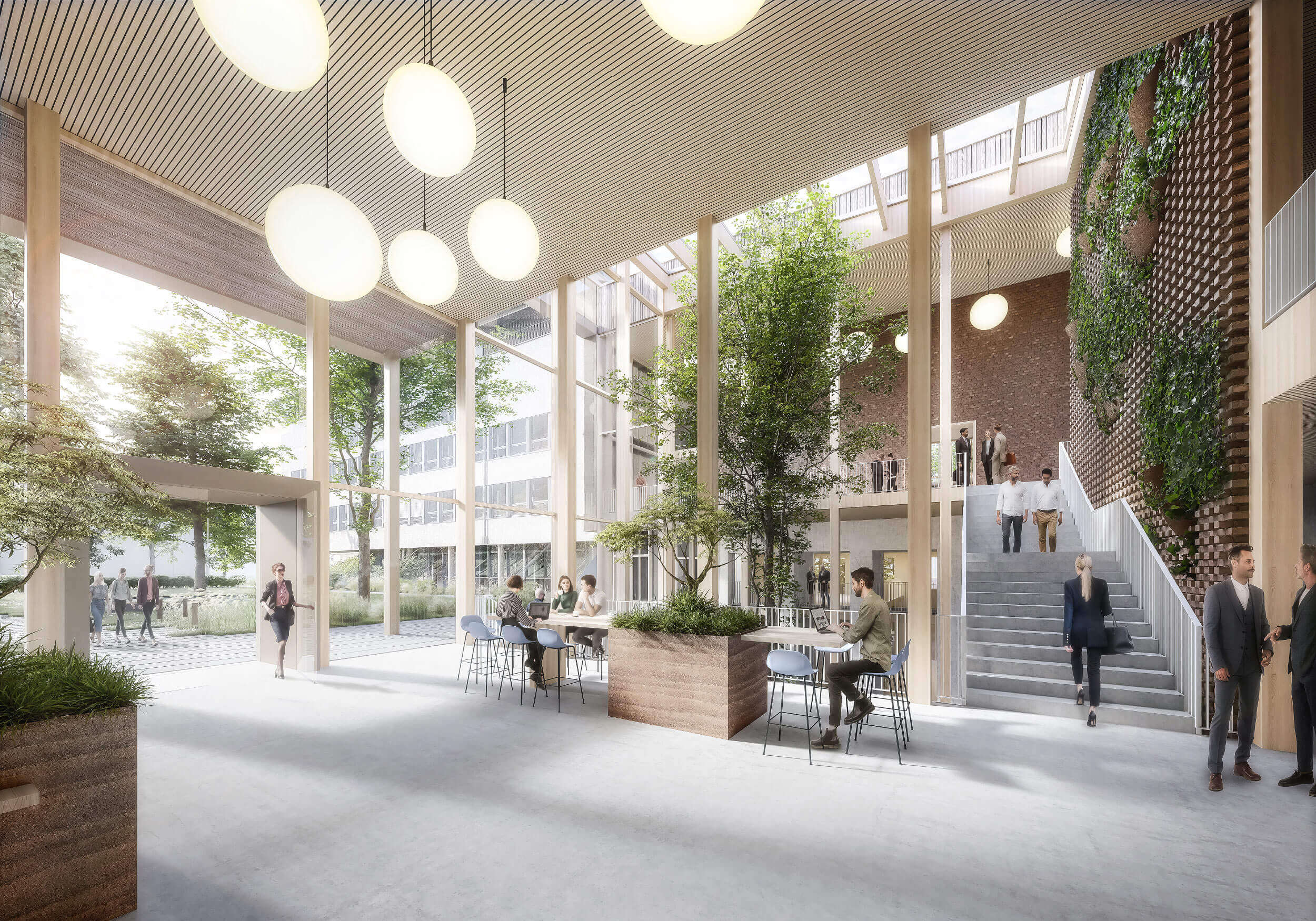 Wettbewerb Neubau IHK Darmstadt Foyer